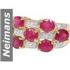 Image 1 : 3.55 ct Ruby & Diamond Ring 14kt Gold