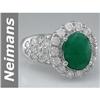 Image 1 : Stunning 4.10 ct Emerald & Diamond Ring 14kt Gold