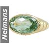 Image 1 : 14.06 ct Green Amethyst & Diamond Ring 14kt Gold