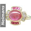 Image 1 : 3.91 ct Ruby & Diamond Ring 14kt Gold