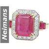Image 1 : 7.38 ct Ruby & Diamond Ring 14kt Gold