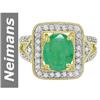 Image 1 : 3.01 ct Emerald & Diamond Ring 14kt Gold