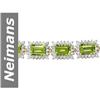 Image 1 : 19.46 ct Peridot & Diamond Bracelet 14kt Gold