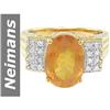Image 1 : 3.66 ct Citrine & Diamond Ring 14kt Gold