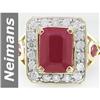 Image 1 : 7.14 ct Ruby & Diamond Ring 14kt Gold