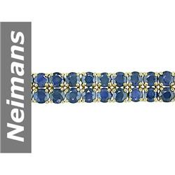38.70 ct Sapphire Bracelet 14kt Gold