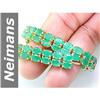 Image 1 : 30 ct Emerald Bracelet 14kt Gold