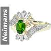 Image 1 : .72 ct Chrome Diopside & Diamond Ring 14kt Gold