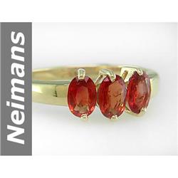 1.80 ct  Quality Orange Sapphire Ring 14kt Gold