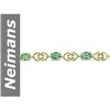 Image 1 : 7.20 ct Green Sapphire Bracelet 14kt Gold