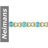 Image 1 : 14.40 ct Blue Zircon Bracelet 14kt Gold