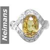 Image 1 : 3.94 ct Yellow Zircon & Diamond Ring 14kt Gold