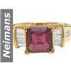 Image 1 : 3.00 ct Pink Tourmaline & Diamond Ring 14kt Gold