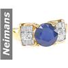 Image 1 : 3.07 ct Sapphire & Diamond Ring 14kt Gold
