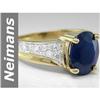 Image 1 : Elegant 3.22 ct Sapphire & Diamond Ring 14kt Gold