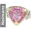 Image 1 : 3.64 ct Pink Tourmaline & Diamond Ring 14kt Gold