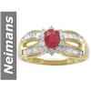Image 1 : .98 ct Ruby & Diamond Ring 14kt Gold