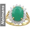 Image 1 : 4.93 ct Emerald & Diamond Ring 14kt Gold