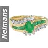 Image 1 : 1.08 ct Emerald & Diamond Ring 14kt Gold