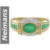 Image 1 : 1.75 ct Emerald & Diamond Ring 14kt Gold