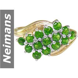 1.50 ct Chrome Diopside Ring 14kt Gold