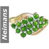 Image 1 : 1.50 ct Chrome Diopside Ring 14kt Gold