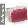 Image 1 : 10.32 ct Ruby & Diamond Ring 14kt Gold