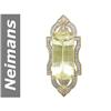 Image 1 : 29.06 ct Lemon Quartz & Diamond Brooch 14kt Gold