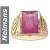 Image 1 : 11.02 ct Ruby & Diamond Gents Ring 14kt Gold