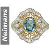 Image 1 : 1.26 ct Aquamarine & Diamond Ring 14kt Gold