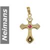Image 1 : .25 ct Ruby & Diamond Pendant 14kt Gold