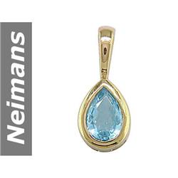 .35 ct Aquamarine Pendant 14kt Gold