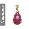 Image 1 : 1.50 ct Ruby Pendant 14kt Gold