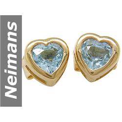.40 ct Aquamarine Earrings 14kt Gold