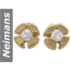 .19 ct Diamond Earrings 14kt Gold