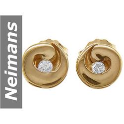 .04 ct Diamond Earrings 14kt Gold