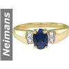 Image 1 : 2.02 ct Blue Spinel & Diamond Ring 14kt Gold