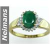 Image 1 : Hot 1.27 ct Emerald & Diamond Ring 14kt Gold