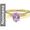 Image 1 : 1.00 ct Amethyst Ring 14kt Gold