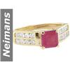 Image 1 : 1.95 ct Ruby & Diamond Ring 14kt Gold