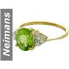 Image 1 : 2.15 ct Peridot & Diamond Ring 14kt Gold