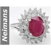 Image 1 : Stunning 5.62 ct Ruby & Diamond Ring 14kt Gold