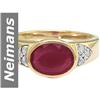 Image 1 : 2.18 ct Ruby & Diamond Ring 14kt Gold