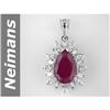 Image 1 : Stunning 9.43 ct Ruby & Diamond Pendant 14kt Gold