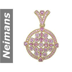 9.24 ct Pink Sapphire Pendant 14kt Gold