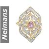 Image 1 : .90 ct Pink Spinel & Diamond Ring 14kt Gold