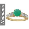 Image 1 : 1.39 ct Emerald & Diamond Ring 14kt Gold