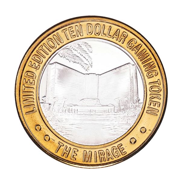 .999 Silver The Mirage Las Vegas, Nevada $10 Casino Limited Edition Gaming Token