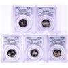 Image 1 : 2004-S Silver Proof State Quarter (5) Coin Set PCGS PR69DCAM