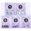 Image 2 : 2004-S Silver Proof State Quarter (5) Coin Set PCGS PR69DCAM